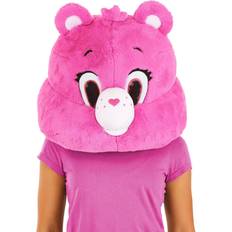 Rosa Máscaras Care Bears Cheer Bear Mascot Mask for Adults Care Bears Accessories