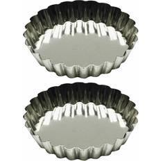 Gray Pie Dishes Gobel Tart Mold Fluted Round 1cm 2-Pack Pie Dish