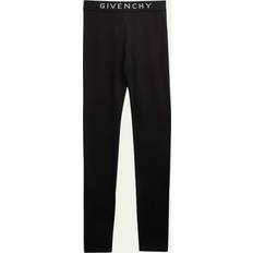 Kids Logo Cotton-Blend Leggings - Black