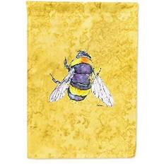 Polyester Garden Ornaments Caroline's Treasures 8852GF Bee on Yellow Flag Garden