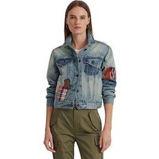 Lauren Ralph Lauren Patchwork Denim Trucker Jacket Skye Wash