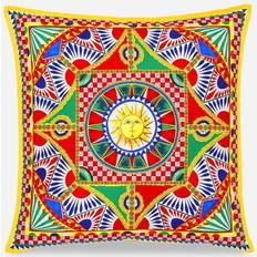 Multicolore Copricuscini Dolce & Gabbana Casa Carretto Canvas Cushion 24 x 24 Copricuscino Multicolore