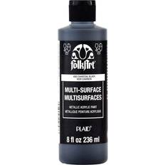 Plaid Multi-Surface Acrylic Craft Paint, 8 oz Black