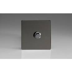 Black Drivers Varilight 1 Gang VPro Smart Master Non-WiFi Dimmer LED -2 Way Supplementary Control Iridium