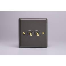 2way light switch Varilight 2-Gang 10A Intermediate Switch 10A 1- or 2-Way Toggle Switch in Slate