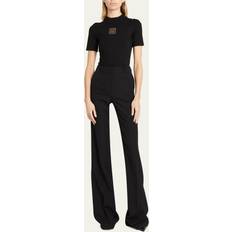 Pants Balmain Flare pants with pleats black