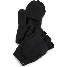 Acrilico Guanti Plush Fleece Lined Texting Mittens in Black