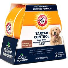 Pets Arm & Hammer for Pets Dip Brush Tartar Control Enzymatic Toothpaste Kit Easy