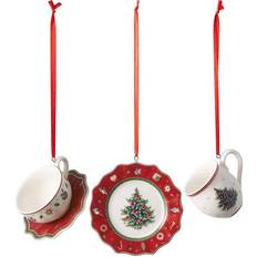 Villeroy & Boch Toy's Delight Julepynt 3-pak Porcelæn Rød Juletræspynt