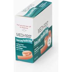 First Aid 62178 Medi-First Latex Free Bandages, Extra Long, 3/4-Inch X 4-11/16-Inch, Box