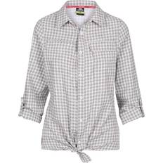 Women Shirts Trespass womens checkered shirt short sleeve upturn