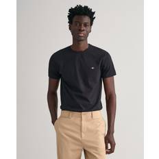 Gant tshirt slim Gant Herre Slim fit Shield T-shirt Sort