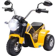 Aosom Electric Motorcycle Ride-on Toy Plastic in Yellow, Size 22.0 H x 28.0 W in Wayfair Yellow