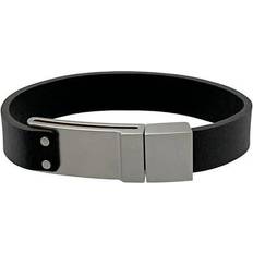 Montblanc Stainless Steel Leather Bracelets