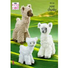 Patrones de Bordado King Cole Alpacas Tufty 9115