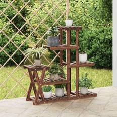 VidaXL Plantetilbehør vidaXL Blomsterstativ 95x25x96 cm Massivt Fyrretræ Planteopsats