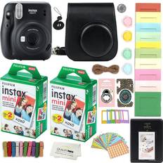 Analogue Cameras Fujifilm Instax Mini 11 Instant Camera with Case 40 Films and Accessory kit Charcoal Grey Grey