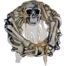 Halloween - Herrer Tilbehør Widmann Halloween Krans Skelet