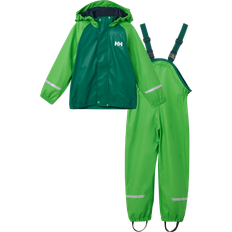 Isolationsfunktion Regenanzüge Helly Hansen Kid's Bergen Fleece Lined Rain Set 2.0 - Clover (41776-417)