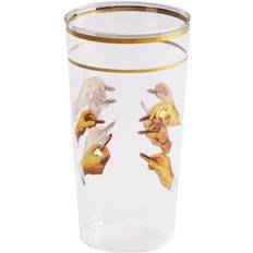 Goud Tandenborstelhouders Seletti Toiletpaper Glas Lippenstift