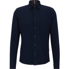 HUGO BOSS Azul Camisas HUGO BOSS Casual Hemd MYSOFT_2 Slim Fit