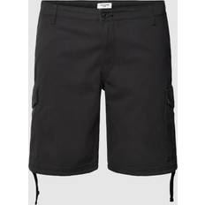 Jack & Jones Plus Normal Passform Cargoshorts Svart