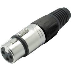 Kabler Kash 55022-S XLR-stik Kobling, lige Poltal: 3