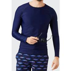 Vilebrequin Long-Sleeve Turtle-Accented Rash Guard Tee - Men