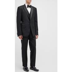 Dolce & Gabbana Blazers Dolce & Gabbana Driedelige Smoking Suit Black Wool