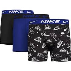 Nike Men's Underwear Nike Men's Dri-FIT Essential Micro Pack Boxer Briefs Black Sneaker Print