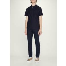 Leer - Man Polo's Burberry Branded Circle Logo Polo Shirt - Coal Blue