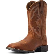 Uomo Scarpe da Equitazione Ariat Hybrid Ranchwork Western Boots - Thatch Brown