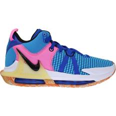 Nike LeBron James Basketball Shoes Nike LeBron Witness Vii Mens Basketball Trainers - Hyper Royal Pink