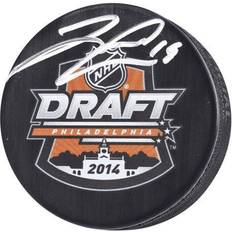 Jared McCann Seattle Kraken Autographed 2014 NHL Draft Logo Hockey Puck