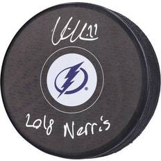 Fanatics Authentic Victor Hedman Tampa Bay Lightning Autographed Hockey Puck with ''2018 Norris'' Inscription
