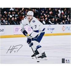 Sports Fan Apparel Haydn Fleury Tampa Bay Lightning Autographed x White Jersey Skating Photograph