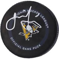 Pittsburgh Penguins Sports Fan Products Jaromir Jagr Pittsburgh Penguins Autographed 2021 Model Official Game Puck