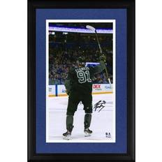 Steven Stamkos Tampa Bay Lightning Autographed x Black Jersey Celebration Photograph