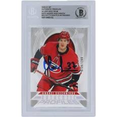 Upper Deck Andrei Svechnikov Carolina Hurricanes Autographed 2020-21 SP Authentic Profiles #AP-2 #739/1299 Fanatics Witnessed Authenticated Card