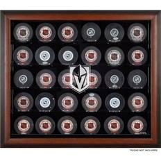 NHL Sports Fan Products Vegas Golden Knights 30-Puck Brown Display Case