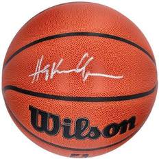 NBA Sports Fan Products Hakeem Olajuwon Houston Rockets Autographed Wilson Authentic Series Indoor/Outdoor Basketball