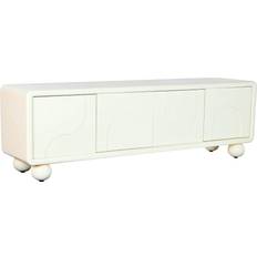 Dkd Home Decor TV Benches Dkd Home Decor White MDF Wood 160 TV Bench