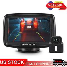 Camcorders Auto-vox cs-2 wireless digital car backup camera & 4.3" monitor rear view system