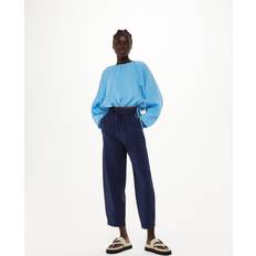 Blue - Woman Trousers Whistles Women's Tie Nicola Trouser Navy