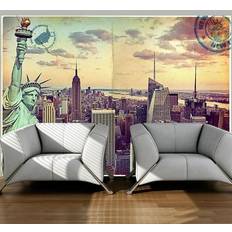 Artgeist Fototapet Postcard from New York 300 x 210 cm