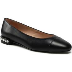 Vestibilità Larga Scarpe basse Stuart Weitzman Ballerine Pearl Flat SB753 Nero