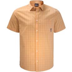 Organic Fabric Shirts Jack Wolfskin Hot Springs Shirt Men - Honey Yellow