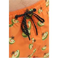 Jack & Jones Orange Swimwear Jack & Jones Men's Jpstfiji Jjswim Funny Swimming Shorts Orange Peel