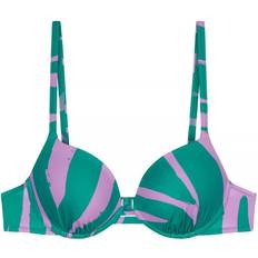 Gröna Bikiniöverdelar Triumph Summer Mix & Match Push-up Bikini Top - Green/Light Combination