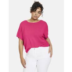 Short Sleeved Sweater - Magenta